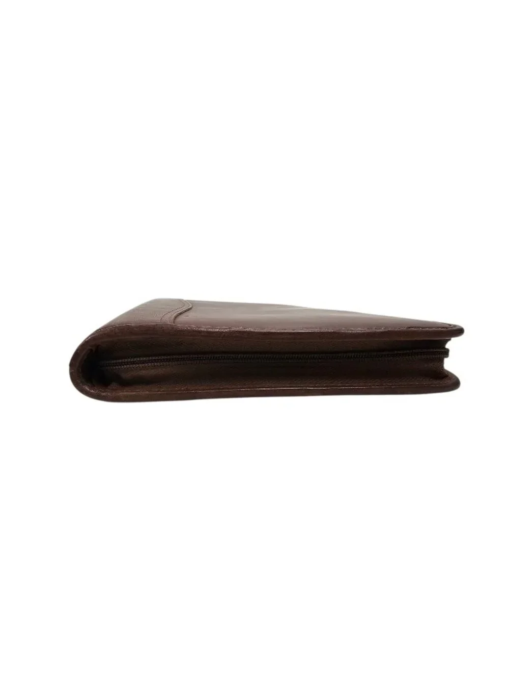 Day-Timer distressed leather zippered planner cover